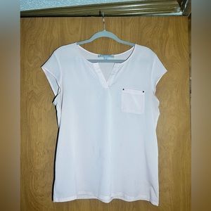 Pink Tee with Pocket